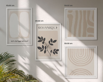 Polyptychon mit rahmen Boho-Pflanzenposter