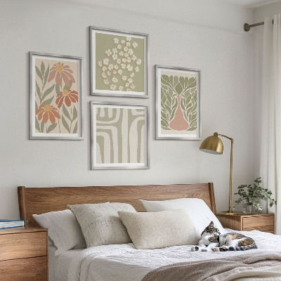 Wanddeko-set Floraler minimalistischer Boho-Stil