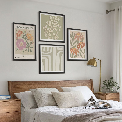 Wanddeko-set Botanische Motive, Pariser Minimalismus