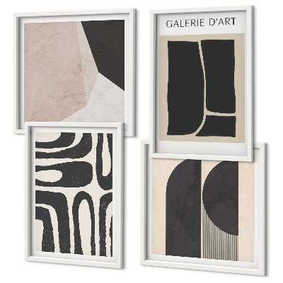 Wanddeko-set Abstrakte minimalistische Poster