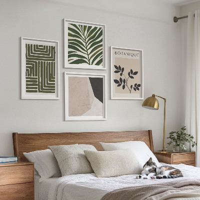 Polyptychon mit rahmen Botanische Boho-Kompositionen