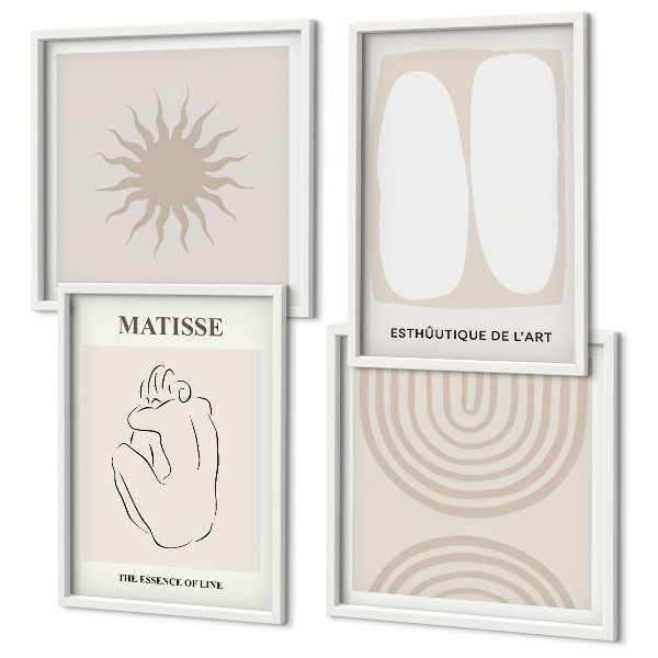 Wanddeko-set Stilvolle minimalistische Linien