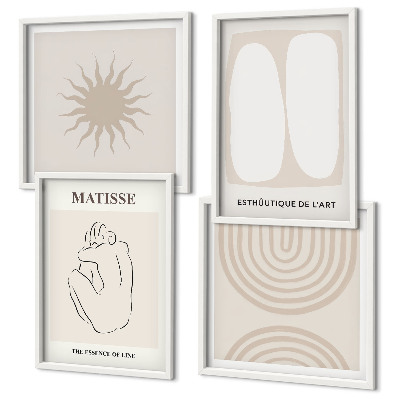 Wanddeko-set Stilvolle minimalistische Linien