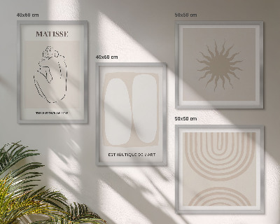 Wanddeko-set Stilvolle minimalistische Linien