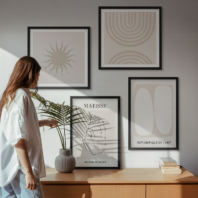 Wanddeko-set Stilvolle minimalistische Linien