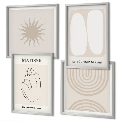 Wanddeko-set Stilvolle minimalistische Linien