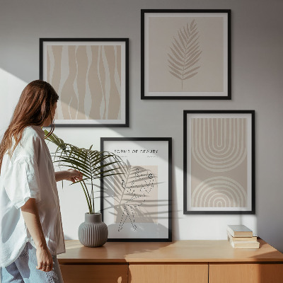 Wanddeko-set Abstrakte Boho-Dekorationen