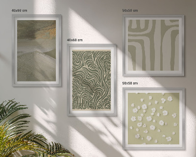 Wanddeko-set Abstrakte Boho-Muster