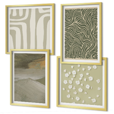 Wanddeko-set Abstrakte Boho-Muster
