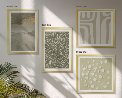 Wanddeko-set Abstrakte Boho-Muster