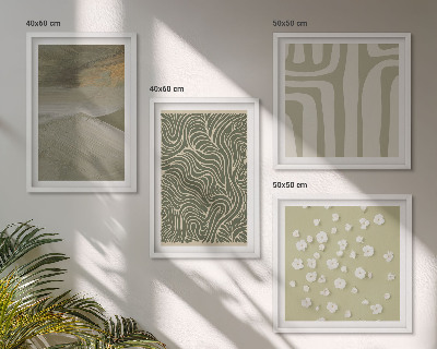 Wanddeko-set Abstrakte Boho-Muster