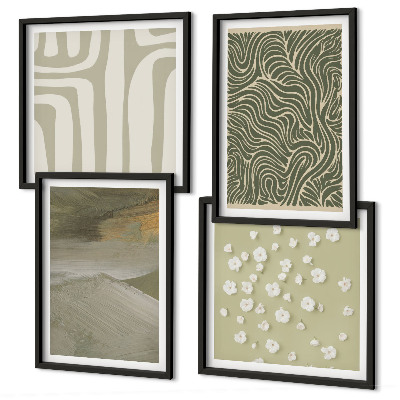 Wanddeko-set Abstrakte Boho-Muster