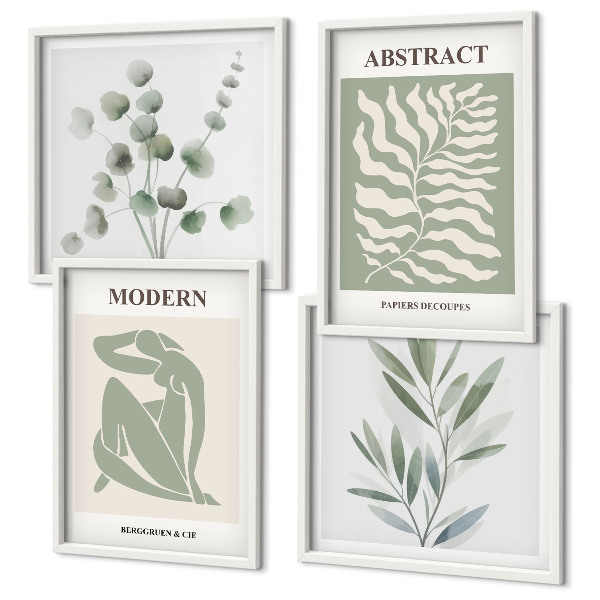 Wanddeko-set Matisse entwirft Boho-Pflanzen