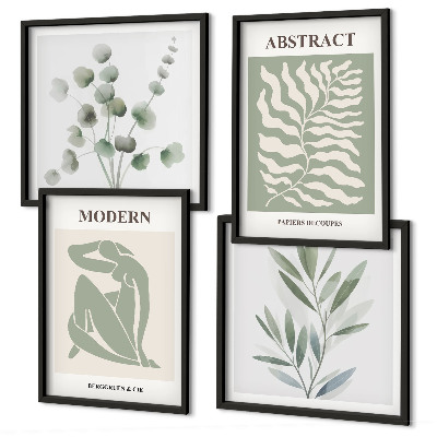 Wanddeko-set Matisse entwirft Boho-Pflanzen