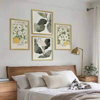Wanddeko-Set mit Blumenmuster London Dublin