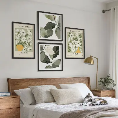 Wanddeko-Set mit Blumenmuster London Dublin