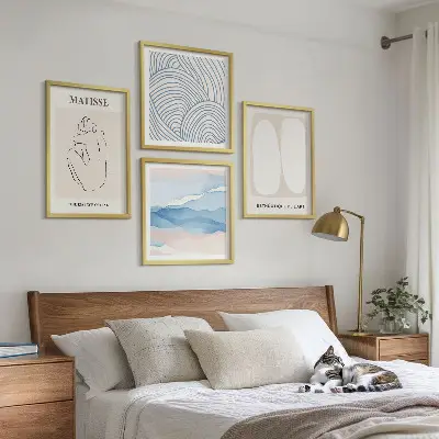 Wanddeko-Set mit abstrakten Formen nach Matisse