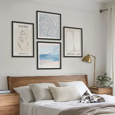 Wanddeko-Set mit abstrakten Formen nach Matisse