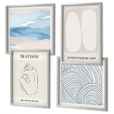 Wanddeko-set Matisses abstrakte Formen