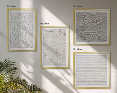 Polyptychon mit rahmen Sandmuster geometrische Strukturen