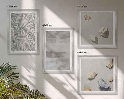 Wanddeko-set Moderne minimalistische Texturen