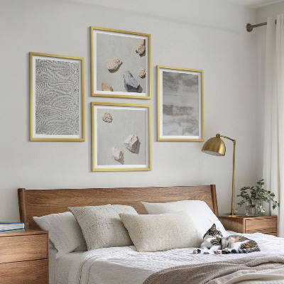 Wanddeko-set Moderne minimalistische Texturen