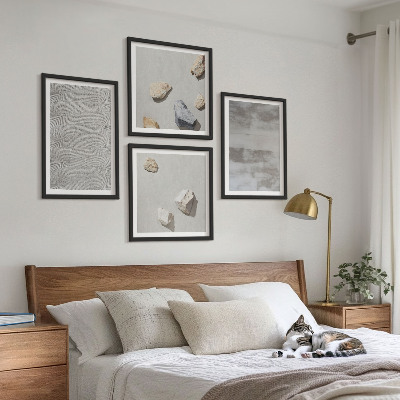 Wanddeko-set Moderne minimalistische Texturen
