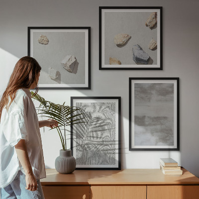 Wanddeko-set Moderne minimalistische Texturen