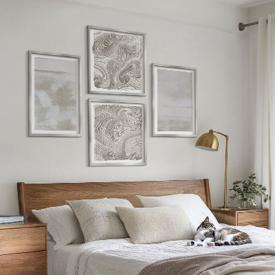 Polyptychon mit rahmen Abgenutzte Texturen, moderner Stil