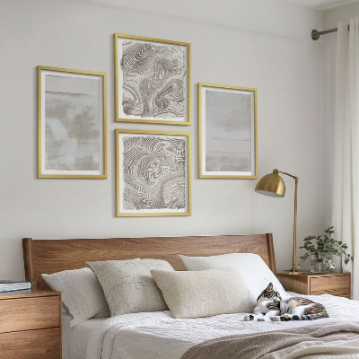 Polyptychon mit rahmen Abgenutzte Texturen, moderner Stil