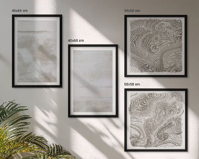 Polyptychon mit rahmen Abgenutzte Texturen, moderner Stil