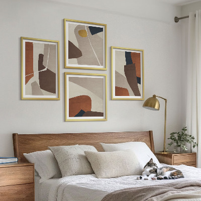 Polyptychon mit rahmen Abstrakte moderne Formen
