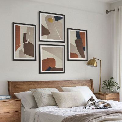 Polyptychon mit rahmen Abstrakte moderne Formen