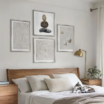 Wanddeko-Set Sandsteine in moderner Farbe