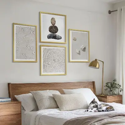 Wanddeko-Set Sandsteine in moderner Farbe