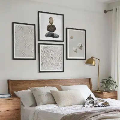 Wanddeko-Set Sandsteine in moderner Farbe