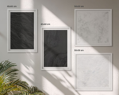 Wanddeko-set Dunkles Licht, glamouröse Marmor