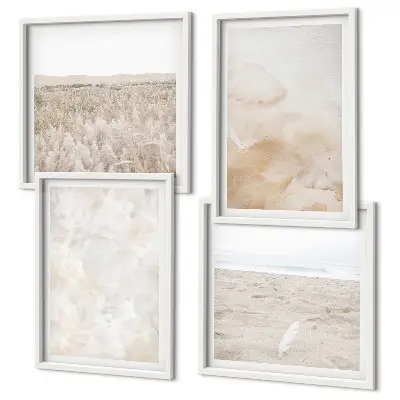 Wanddeko-Set in modischen Pastelltexturen