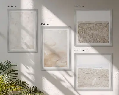 Wanddeko-Set in modischen Pastelltexturen