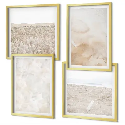 Wanddeko-Set in modischen Pastelltexturen