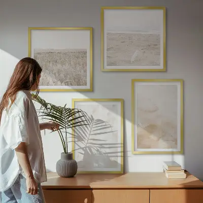 Wanddeko-Set in modischen Pastelltexturen