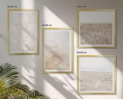 Wanddeko-Set in modischen Pastelltexturen