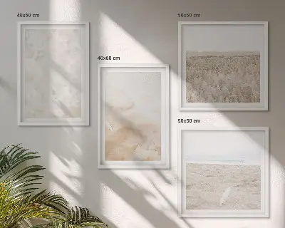 Wanddeko-Set in modischen Pastelltexturen