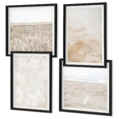 Wanddeko-Set in modischen Pastelltexturen