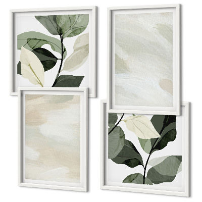 Wanddeko-set Leuchtende, abstrakte Boho-Farben