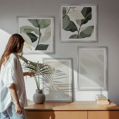 Wanddeko-set Leuchtende, abstrakte Boho-Farben