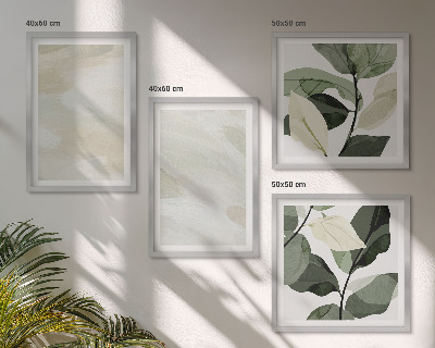 Wanddeko-set Leuchtende, abstrakte Boho-Farben