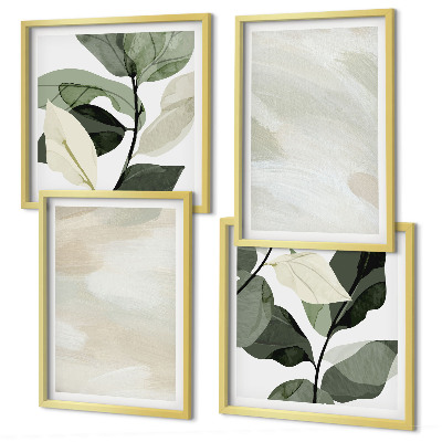 Wanddeko-set Leuchtende, abstrakte Boho-Farben
