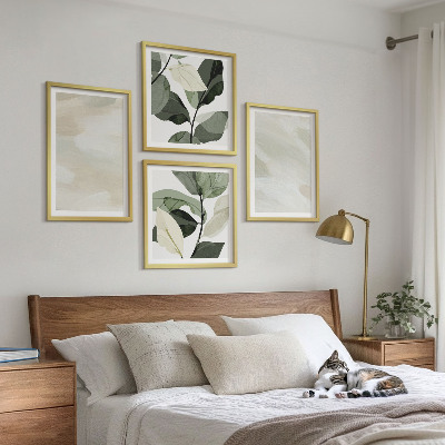 Wanddeko-set Leuchtende, abstrakte Boho-Farben