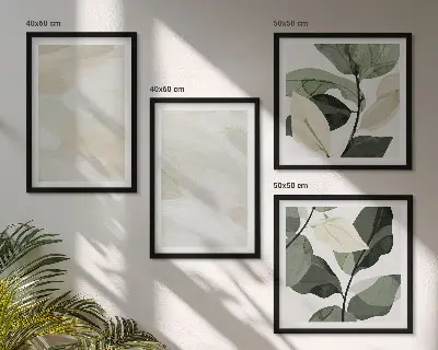 Wanddeko-Set mit leuchtenden abstrakten Boho-Farben